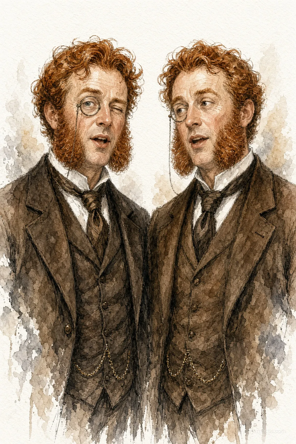 Barnaby and Bartholomew, twin rivals in tweed